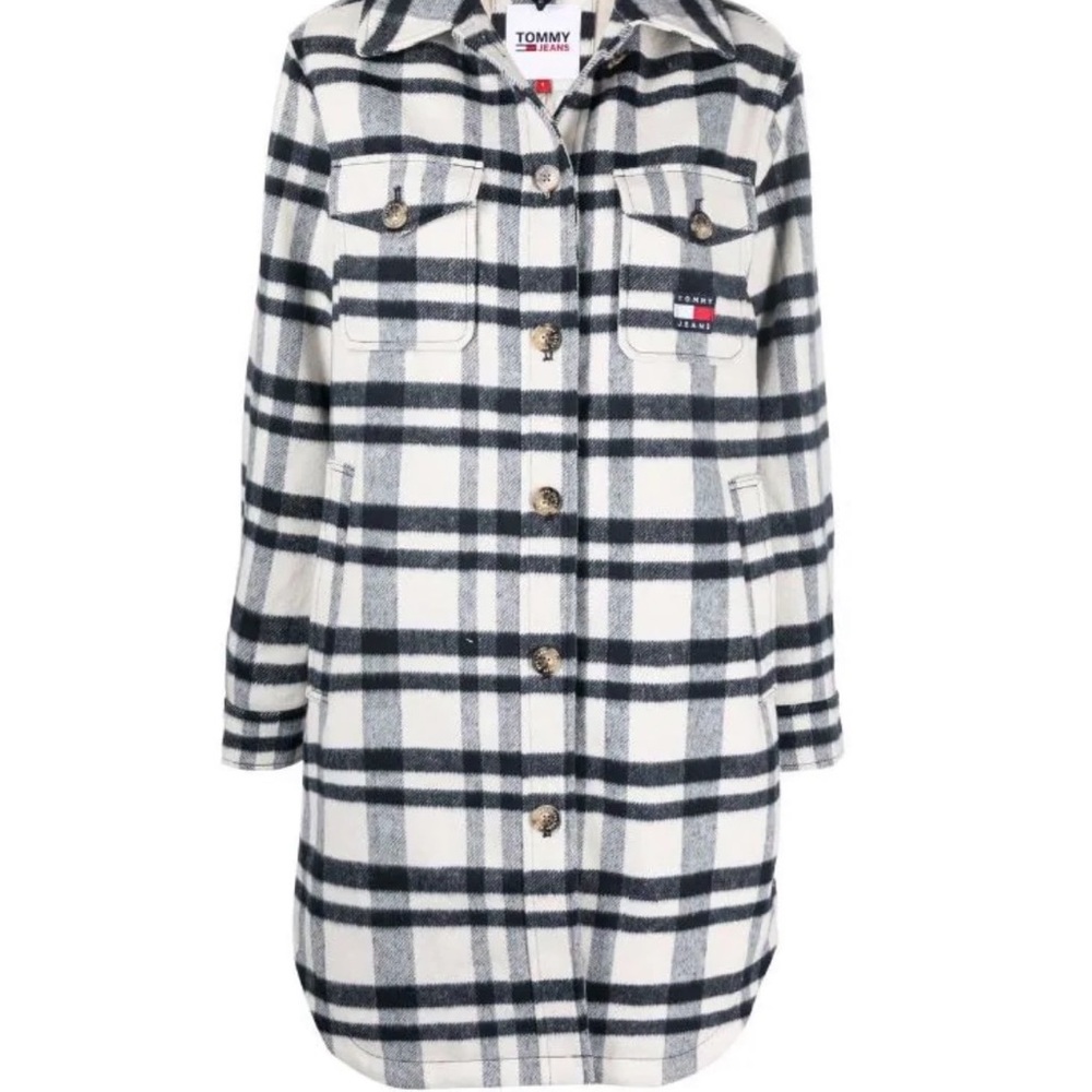 Tommy White and Black Coat